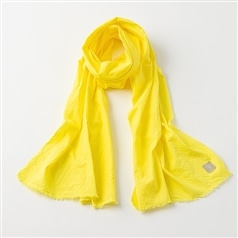 LOCALLY/ COTTON×SILK MUFFLER yellow