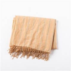 Loomer　Khadi　CottonStripe　Stole　BEIGE