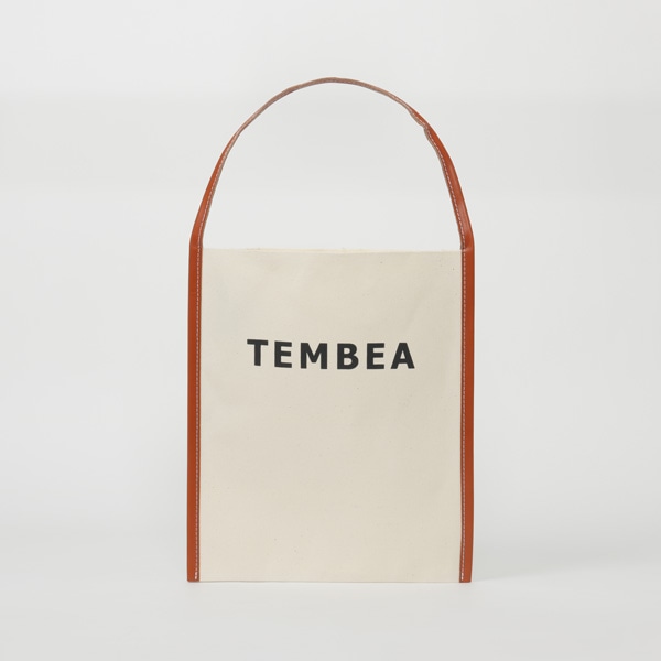 TEMBEA　BIG LOGO TOTE　ナチュラルキャメル