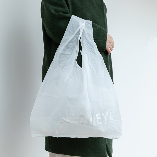 AKOMEYA TOKYO/ コンパクトエコバッグ　ホワイト