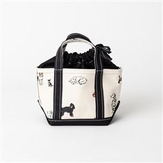 TEMBEA/TOTE BAG MINI DOG/BLACK
