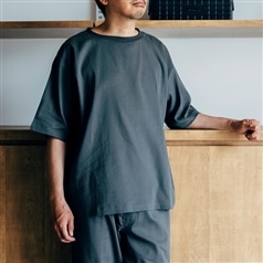 AKOMEYA TOKYO/ steteco　DRYストレッチワイドＴシャツ　グレー　Ｍ