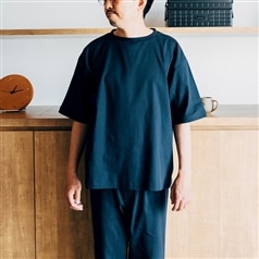 AKOMEYA TOKYO/ steteco　DRYストレッチワイドＴシャツ　ネイビー　Ｍ