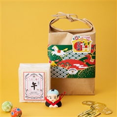 AKOMEYA TOKYO/ 2026年お年賀ギフト　干支米＆おみくじ（福助）セット