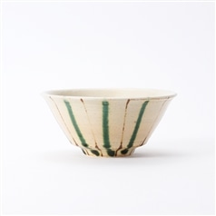 美濃どんぶり市　織部錆十草4.8鉢