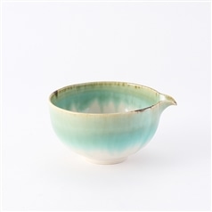 AKOMEYA TOKYO/ 片口抹茶碗　長十郎織部流し