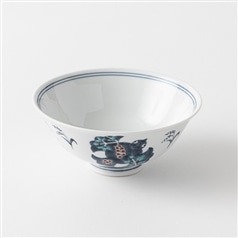 AKOMEYA TOKYO/ 伊万里焼　染錦福良雀碗　大