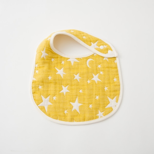 OVLOV ベビー　スタイ6重ガーゼ　スタームーン　イエロー