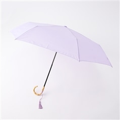Because　折りたたみ晴雨兼用傘　プレーンカラー　パープル