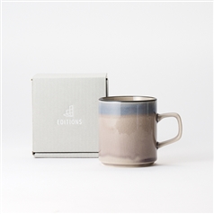 マグカップ 釉流しパープル 丸克陶苑