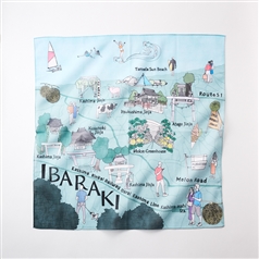 47 Japan Rediscovery ハンカチ 茨城 メロン