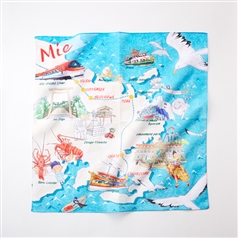 47 Japan Rediscovery ハンカチ 三重 伊勢海老