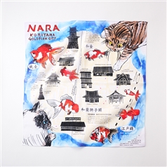 47 Japan Rediscovery ハンカチ 奈良 金魚