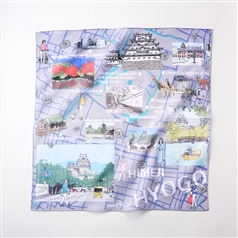 47 Japan Rediscovery ハンカチ 兵庫 姫路城