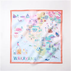 47 Japan Rediscovery ハンカチ 和歌山 梅干し