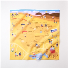 47 Japan Rediscovery ハンカチ 鳥取 鳥取砂丘