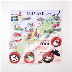 47 Japan Rediscovery ハンカチ 島根 お雑煮