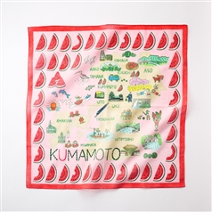 47 Japan Rediscovery ハンカチ 熊本 スイカ
