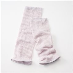 絹屋/ ふんわり軽いシルク混アームカバー 藤色