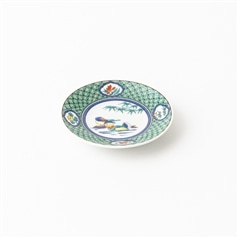 九谷焼　縁起豆皿　鴛鴦