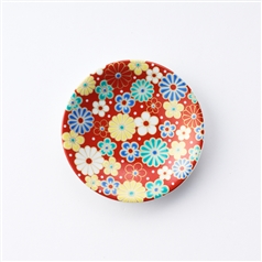 九谷焼 縁起小皿 梅菊