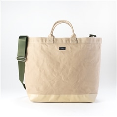 STANDARD SUPPLY/ YACHT TOTE M ベージュ×オリーブ