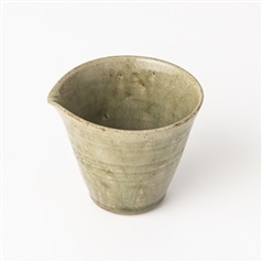 AKOMEYA TOKYO/天然稲藁釉　片口酒器　緑