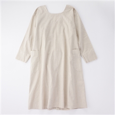 AKOMEYA TOKYO/ kapoc コットンリネン割烹着 ベージュ