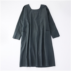 AKOMEYA TOKYO/ kapoc コットンリネン割烹着 グリーン