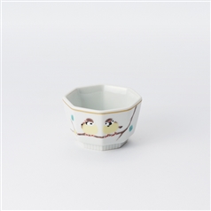 AKOMEYA TOKYO/ 九谷焼 八角小付 福良雀