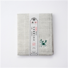 AKOMEYA TOKYO/ かや生地ふきん備長炭・刺繍　午