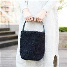 TEMBEA/ BAGUETTE TOTE MINI BOA  BLACK