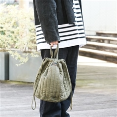 AKOMEYA TOKYO/ NAPRON QUILTING PATIENTS BAG M オリーブ