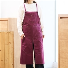 AKOMEYA TOKYO/ NAPRON SPLIT APRON BURGANDY