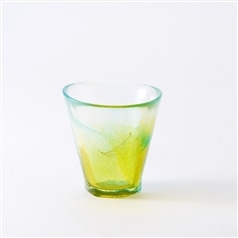 江戸硝子六角タンブラー　レモン