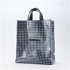 TEMBEA/ PAPERTOTE M GINGHAM ブラック