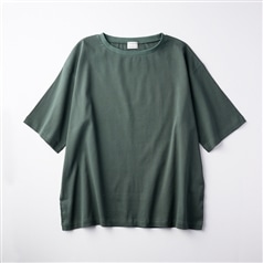 AKOMEYA TOKYO/ steteco DRY ストレッチワイドTシャツ　グリーン　M