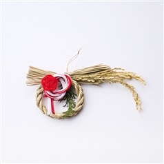 AKOMEYA TOKYO/ Green Scape　稲穂輪飾り　梅結び　紅白