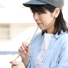 AKOMEYA TOKYO/ Nine Tailor Silk braid Code LeatherTop Monotone Mix