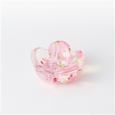 江戸硝子　花箸置き　恋ざくら
