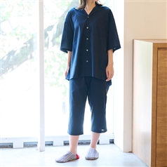 AKOMEYA TOKYO/ DRYストレッチステテコ　ネイビー