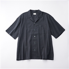 AKOMEYA TOKYO/ DRYストレッチ開襟シャツ　グレー