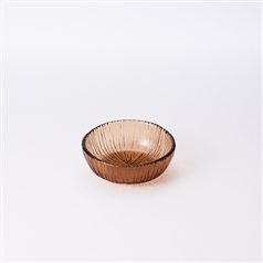 AKOMEYA TOKYO/ 線彫Glass　小鉢　ブラウン