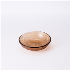 AKOMEYA TOKYO/ 線彫Glass　中鉢　ブラウン