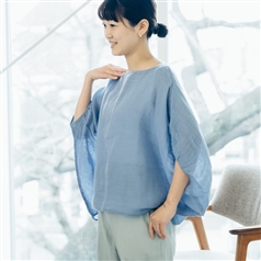 AKOMEYA TOKYO/ 風とおすワイドスモック　空