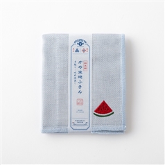 AKOMEYA TOKYO/ かや生地ふきん　スイカ刺繍