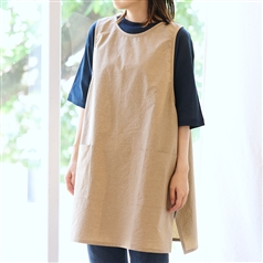 AKOMEYA TOKYO/ コットンビブエプロン　ベージュ
