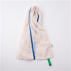 AKOMEYA TOKYO/ ニットエコバッグ　アイボリー×ブルー