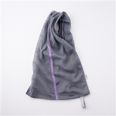 AKOMEYA TOKYO/ ニットエコバッグ　グレー×パープル