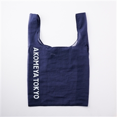AKOMEYA TOKYO/ コンパクトショッピングバッグ ネイビー
